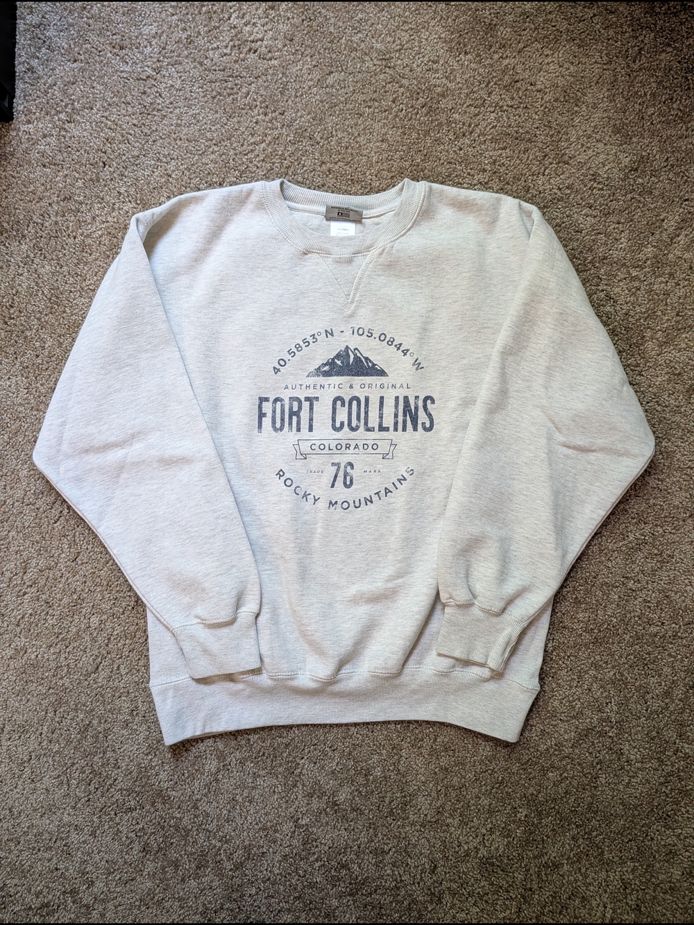 Fort Collins Colorado Crewneck Sweatshirt